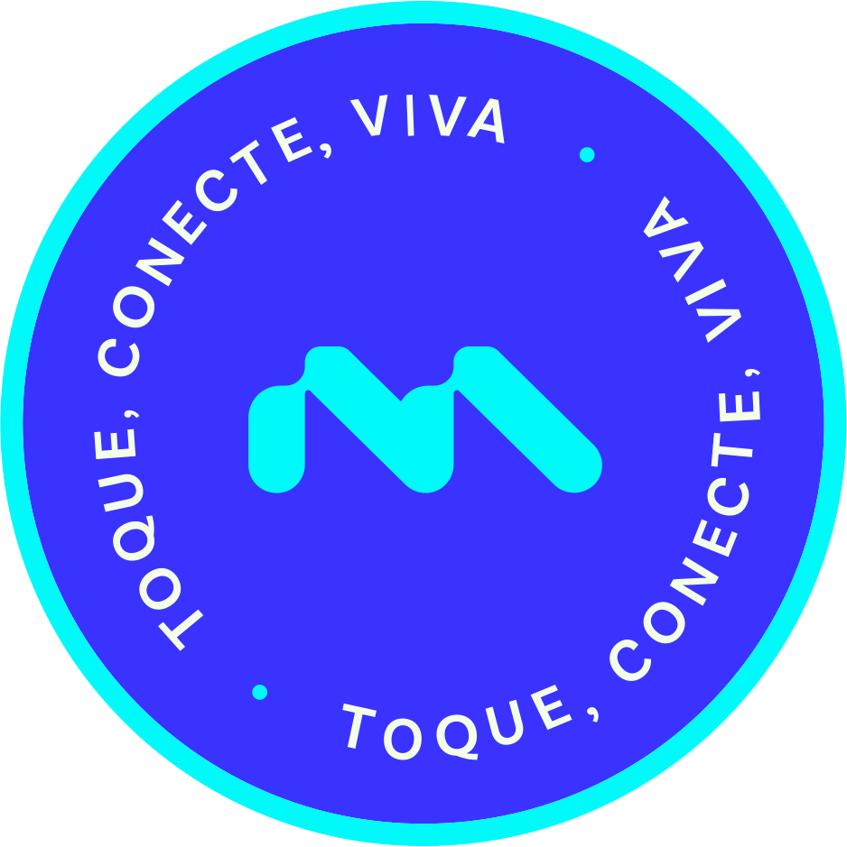 Selo Toque, conecte, viva